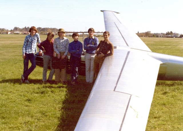 Gliding Camp at Benalla, 1975.